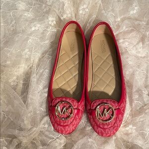 Michael Kors Cherry Red Logo Flats